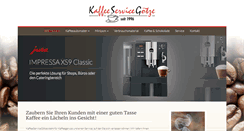 Desktop Screenshot of kaffeeservicegoetze.de