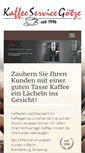 Mobile Screenshot of kaffeeservicegoetze.de